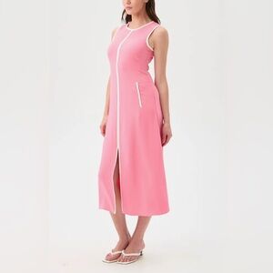 Elegant Pink Sleeveless Dress